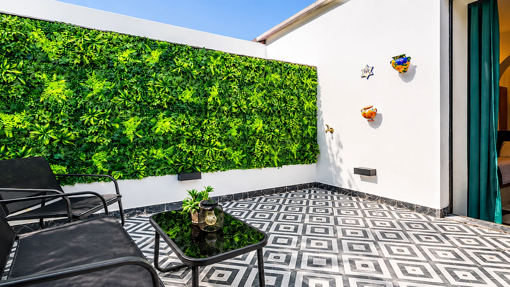 Terraza privativa de Zahra de uso exclusivo